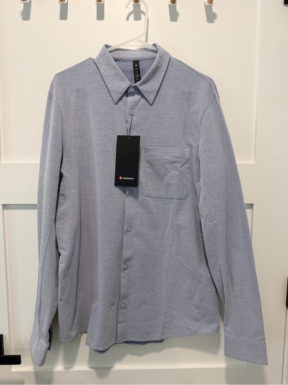 lululemon athletica Light Blue Button-Down Shirt